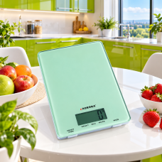 Электронные весы для кухни AURORA AU-4300 до 5 кг со стеклянной платформой и сенсорным управлением