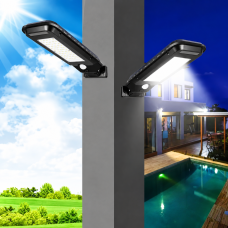 LED-фонарь для уличного освещения T210A/T210B на солнечной панели с датчиком движения и пультом