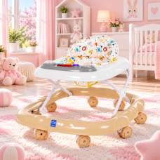 Ходунки Bambi M 4970 з регулюванням висоти, світловими ефектами та музикою, бежеві