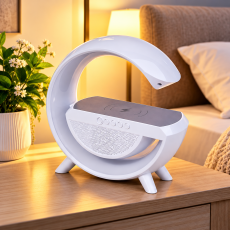 Нічник Smart Light Sound Machine з бездротовою зарядкою та Bluetooth колонкою