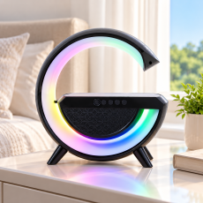 Ночник Smart Light Sound Machine с беспроводной зарядкой и Bluetooth колонкой 