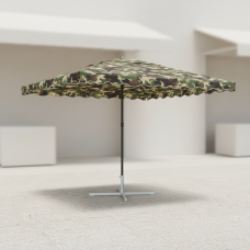 Садовый зонт Monsen EasyShade 2×3 м без ветрового клапана с серебряным УФ-покрытием