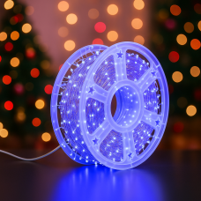 Гирлянда РОСА Мишура 100м 2000 LED на медной проволоке с пультом IP44/IP65 уличная