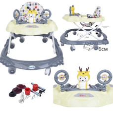 Детские ходунки Bambi M3168 SONIK Желто-Серый