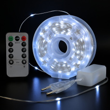 Гирлянда Росса 100 м/1000 High-Brightness LED, IP44, белый свет + пульт