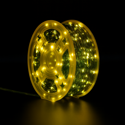 Гирлянда Росса 50 м/500 LED Теплый белый свет, IP44, High-Brightness LED зеленый провод  №0