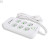 Підовжувач мережевий ТК-5 F06u 3м 6 розеток + 3USB + 1 Type-C, 2500Вт, білий, із захистом та кріпленням