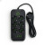 Підовжувач мережевий ТК-5 F06u 3м 6 розеток + 3USB + 1 Type-C, 2500Вт, чорний, із захистом та кріпленням