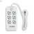 Підовжувач мережевий ТК-5 F06u 3м 6 розеток + 3USB + 1 Type-C, 2500Вт, білий, із захистом та кріпленням