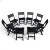 Кемпинговый комплект Travel Table Set – складной стол HDPE 180 см и 8 туристических кресел