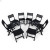 Кемпинговый комплект Travel Table Set – складной стол HDPE 180 см и 8 туристических кресел