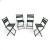 Кемпинговый комплект Travel Table Set – складной стол HDPE 180 см и 4 туристических кресел