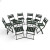 Кемпинговый комплект Travel Table Set – складной стол HDPE 180 см и 8 туристических кресел