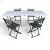 Кемпинговый комплект Travel Table Set – складной стол HDPE 180 см и 4 туристических кресел