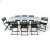 Кемпинговый комплект Travel Table Set – складной стол HDPE 180 см и 8 туристических кресел