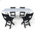 Кемпинговый комплект Travel Table Set – складной стол HDPE 180 см и 4 туристических кресел