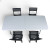 Кемпинговый комплект Travel Table Set – складной стол HDPE 180 см и 4 туристических кресел
