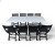 Кемпинговый комплект Travel Table Set – складной стол HDPE 180 см и 8 туристических кресел
