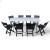 Кемпинговый комплект Travel Table Set – складной стол HDPE 180 см и 8 туристических кресел