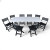 Кемпинговый комплект Travel Table Set – складной стол HDPE 180 см и 8 туристических кресел