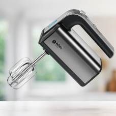 Миксер ручной BITEK 1600Вт с 5 скоростями, режимом Turbo и насадками для теста и сбивания.