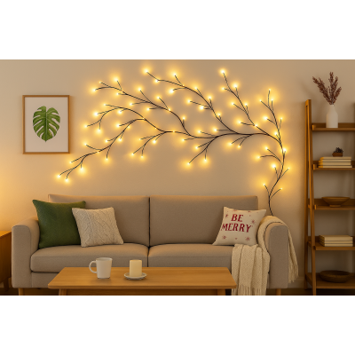 Гирлянда-ветвь декоративная, 2,3м, 144 LED USB №2