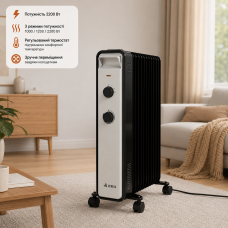 Масляный электрический отопитель AIRMATE HU1314-W2 2200 Вт с сушилкой и увлажнителем воздуха