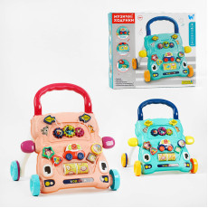 Ходунки-каталка з музичним центром Wtoys 67127, укр. озвучка, сортер, світло, казки, 2 кольори