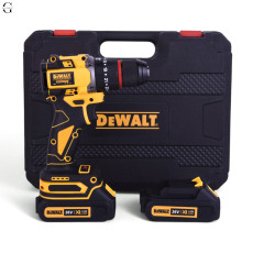 Шуруповерт DeWALT 36V Безщітковий + 2 АКБ 2Ah + Металевий патрон + Набір інструментів 