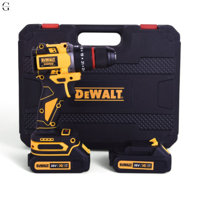 Шуруповерт DeWALT 36V Бесщеточный + 2 АКБ 2Ah + Металлический патрон + Набор инструментов №0