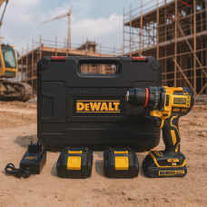 Шуруповерт DeWALT 21V Бесщеточный + 2 АКБ 2Ah + Металлический патрон