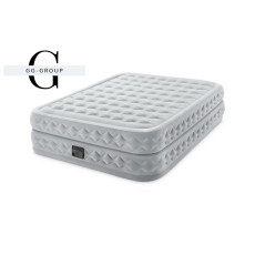 Intex Велюр матрас 64490 ND(1) 152х203х51см, встроенный электронасос, двуспальный