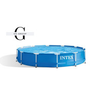 Intex Бассейн каркас 28210 (1) круглый, /6+лет/, в коробке, 366*76см, 6,503 л
