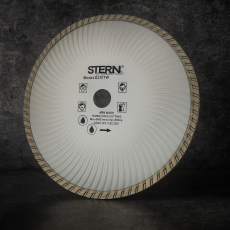 Диск алмазный сегментный TURBO STERN 230×3.10×22.2 для резки бетона, камня, стекла и стеклопластика