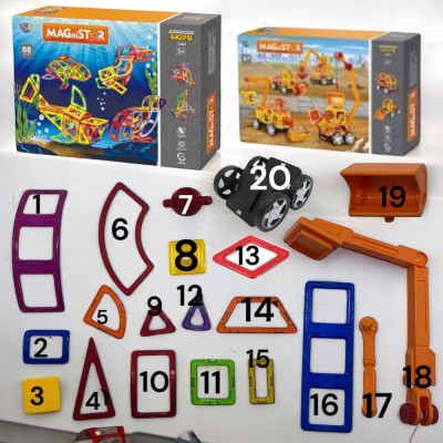 Магнітний, конструктор  морські жителі, 175 деталей Magnit/Magical/LIMO TOY №1
