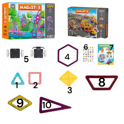 Магнітний конструктор 120 деталій Magnit/Magical/LIMO TOY №5