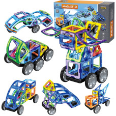 Конструктор LT3003 магнітний, транспорт, 87 деталей Magnit/Magical/LIMO TOY