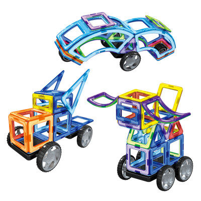 Конструктор LT3003 магнітний, транспорт, 87 деталей Magnit/Magical/LIMO TOY №2