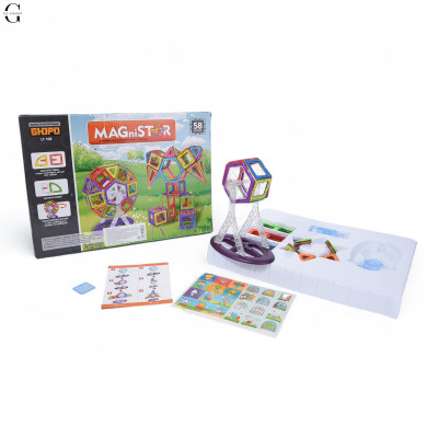 Магнітний конструктор Magical Magnet деталей 94 №1