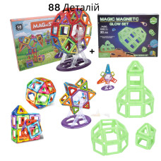 Магнітний конструктор Magical Magnet деталей 88