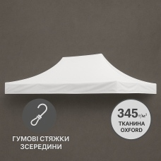 Тент-крыша для раздвижной палатки 3×4,5 м – усиленный Oxford с резиновыми стяжками и липучками