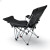     Складне туристичне крісло-павук Compact Outdoor Chair 100 кг із чохлом чорне