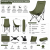     Складне туристичне крісло-павук Compact Outdoor Chair 100 кг з чохлом чорне