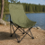     Складне туристичне крісло-павук Compact Outdoor Chair 100 кг з чохлом чорне