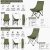    Складне туристичне крісло-павук Compact Outdoor Chair 100 кг з чохлом чорне