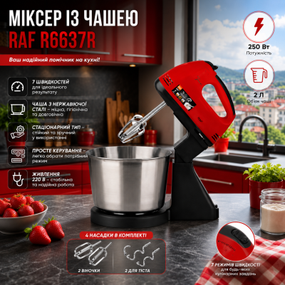 Міксер із чашею RAF R6637R №0