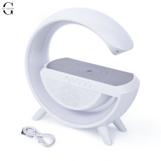 Ночник Smart Light Sound Machine с беспроводной зарядкой и Bluetooth колонкой 