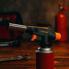 Газовая горелка Cyclone Flame Gun 930 с пьезоподжигом для пайки, кухни, розжиг, 1300°C