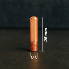 Наконечник токозъемный М1×25 для сварочной проволоки 1,0 мм MIG/MAG, медный сплав E-Cu