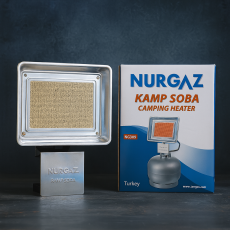 Газовый инфракрасный обогреватель Nurgaz NG-309 1.5 кВт для дачи, гаража, мастерской, с редуктором